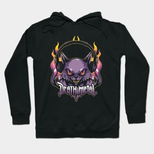 Death Metal Satanic Baphomet Cat Hoodie